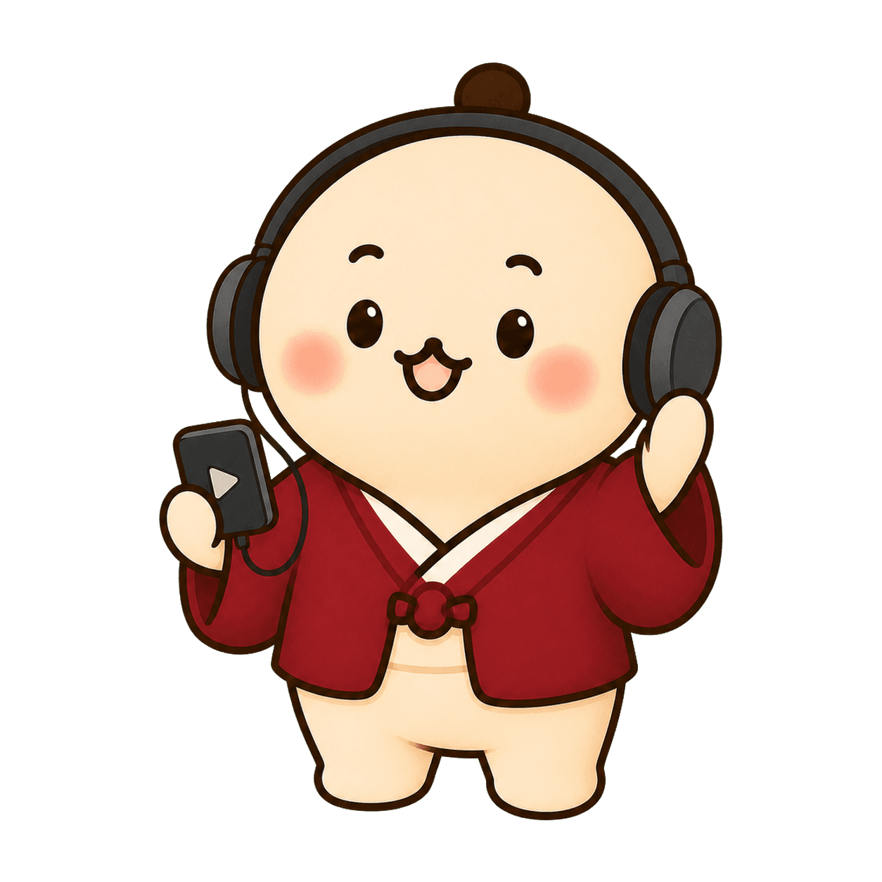 オーディオブックを案内する寄席ミルのキャラクター